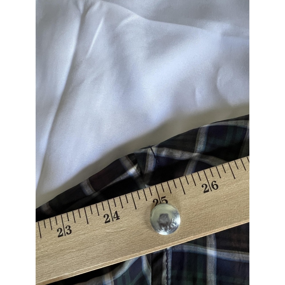 Bugatchi Shirt Mens Large Multi Color Plaid Long Sleeve Button Up Cotton Classic - Picture 12 of 14
